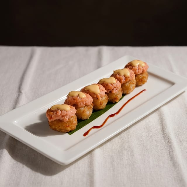 Spicy Tuna Over Crispy Rice.